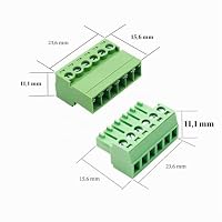 5 Sets 6-Pin 15EDGRK 3.81mm Schraube Steckbare Klemmenblock – Ansicht 2