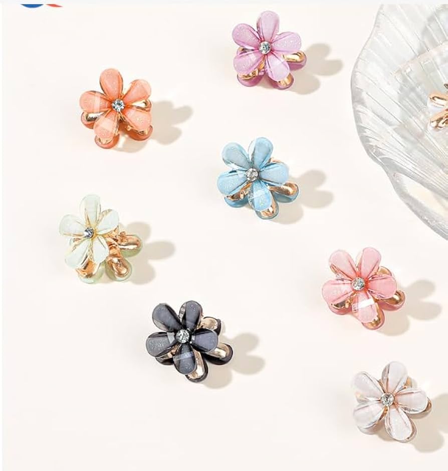 G15.mimikids♡ミニヘアピン お花 ピンク かわいい 小さめ