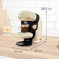 Bosch Tassimo Style friendly Kapselmaschine TAS117E, über 70 Getränke, geeignet für alle Tassen, vollautomatisch, nachhaltig, platzsparend, 1400 W, crema – Ansicht 2