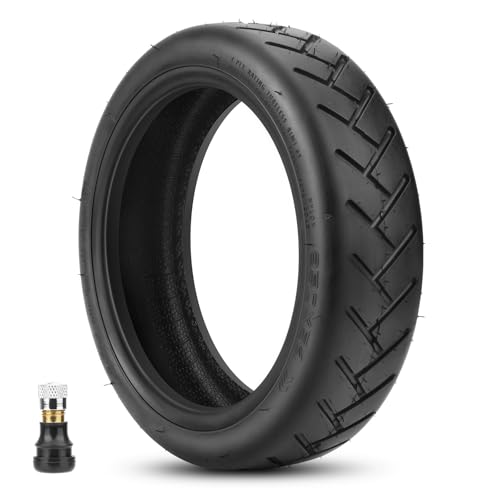 Amitor 250x54 Tubeless Reifen für Xiaomi 4 E-Scooter, Pannensicherheit & Gewichtsreduzierung, E Scooter Vakuum Reifen 10 Zoll mit 26mm Original Ventil, Verschleißfest & Rutschfest, 1PCS
