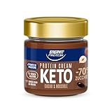 Enervit, Protein Cream Keto Cacao e Nocciole, -70% di Zuccheri, Crema Proteica Spalmabile con Cacao e Nocciole, Per una Colazione Golosa e Saziante, Senza Glutine, Barattolo da 180gr