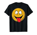 Retro Happy Face with Tongue Sticking Out – Funny Smile T-Shirt