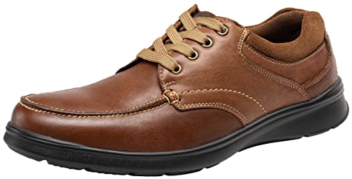 Jousen Men's Dress Shoes Leather Casual Oxfords For Men Business Casual Shoes For Men (611Old Brown 10) #TOP19