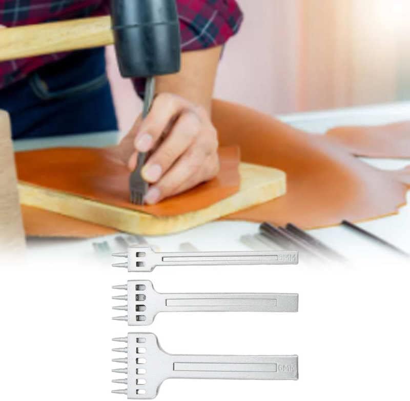 Leather Prong Leather Prong Tool Fine Shine for Engraving Stamping for Punching Sewing| | - - (Color: 6mm)