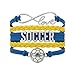 Soccer Gifts- Soccer Bracelet, Soccer Jewelry, Adjustable Soccer Charm Bracelet- Perfect Soccer Gifts for Girls