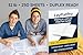 Unibind 8.5 x 11 Layflat Printer Paper | Premium 32 lb | 1 Ream – 250 Sheets | 100 Bright | Duplex Ready Laser & Inkjet Compatible – Ideal for Thermal Binding | 120gsm (Potrait, 1Ream =250 sheets)