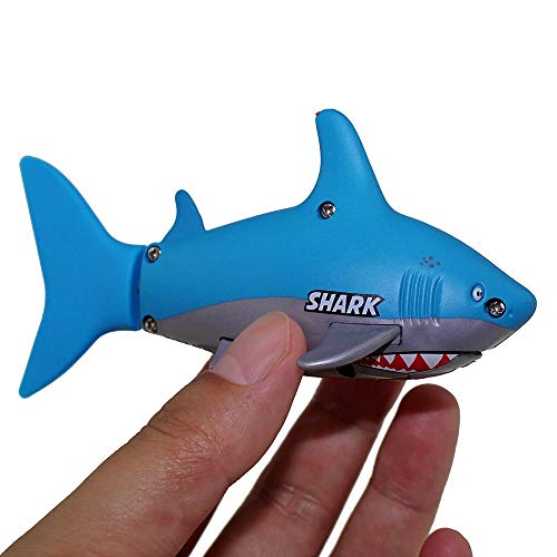 image for Tipmant Mini RC Fish Shark Toys Radio Remote Control Boat Ship Electro