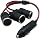 CERRXIAN 1 to 3 Car Cigarette Lighter 12v 24v Power Charger Adapter 3 Way Socket Splitter Female Socket Plug Extension Cord C
