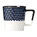 2017 Siren Scales Anniversary Collection Navy Blue and White Ceramic Mug 12oz