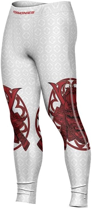 FORMONIES Samurai Combat Spats for Men – MMA Compression Leggings for Grappling Jiu Jitsu Pants Compression
