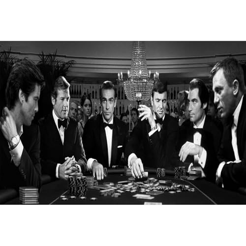 �W�F�[���Y�E�{���h �|�[�J�[ �Q�[�� �L�����o�X �E�H�[���A�[�g�A�W�F�[���Y �{���h �|�[�J�[ �Q�[�� �|�X�^�[�A�W�F�[���Y �{���h �L�����o�X �v�����g �A�[�g�A (Frame-style, 60x90cm)