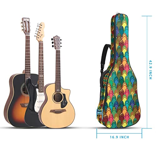Housse de transport étanche pour guitare avec bandoulière réglable Motif camouflage Rose/rouge, Multicolore 05, 42.9×16… - Les Beatles, Paul McCartney, John Lennon, RIngo Starr, George Harrison Housse de transport étanche pour guitare avec bandoulière réglable Motif camouflage Rose/rouge, Multicolore 05, 42.9x16… – Image 6