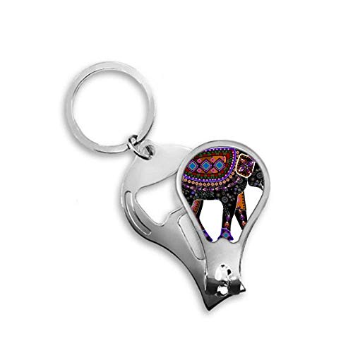 Coupe-ongles de pieds pour ongles épais motif totem éléphant coloré