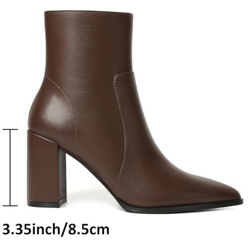 Image of Susanny Sexy High Heels for Women Boots Round Toe Platform Booties Lace Up Suede Side Zipper Ankle Bootie