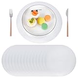 UNICRAFTALE 120 Stück Runde Silberne Tischsets Aus Papier 33cm Durchmesser Dekorativ Für Esstische Hochzeiten Bankette Silvesterpartys Geburtstage Und Feiertage