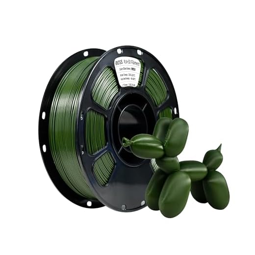 iBOSS PLA+ Filament Olive Green 1.75mm, Upgrade 3D Printer PLA Plus Filament, 1kg Spool (2.2lbs) Cardboard Spool 3D Printing Filament for 3D Printers(Olive Green)