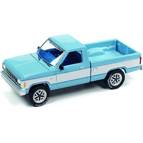 Johnny Lightning JLSP224A 1984 Ford Ranger XL Azul Claro/Blanco Edición Limitada a 12108 Piezas en todo el mundo 1/64 Modelo Diecast Coche por Johnny Lightning JLSP224A