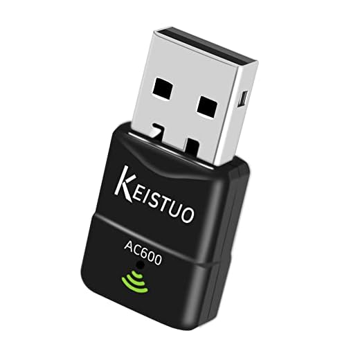 KEISTUO AC600 WiFi Adapter for Desktop PC Laptop - Wireless Dongle for PC, Dual Band 2.4GHz/5GHz, Mini USB WiFi Adapter Compatible with Windows 11, 10, 8, 7, XP Computer System