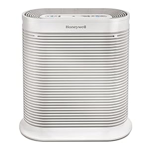 Honeywell HPA104C True HEPA Air Purifier Medium Room,Allergen Remover,Cleans Up To 750 Sq Ft in 1 Hour,Capture 99.97% of Wildfire/Smoke,Dust,Pollen,Pet Dander,Reduce 99.9% Virus,Bacteria,White
