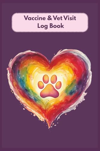 Dog Vaccine & Vet Visit Log Book for Multiple Dogs – Pet Health Record Organizer: Vaccination Tracker and Veterinary Appointment Journal with ... Record Pages | 6x9 Inches | 110 Pages