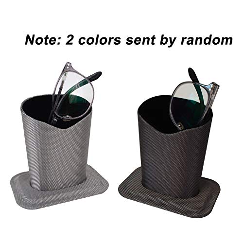 Baitaihem Pack of 2 Eyeglasses Holder Stand Protective Glasses Holder For Desks Or Nightstands, Dark Gray （Note：2 colors sent by random） - Thumbnail 5