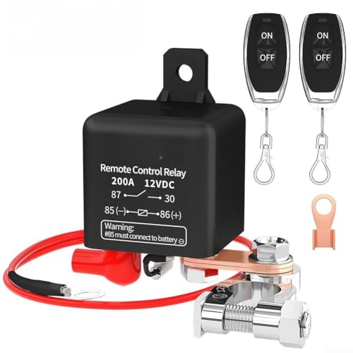 Aislador de batería de 12V 200A con mando a distancia para coches y caravanas 8