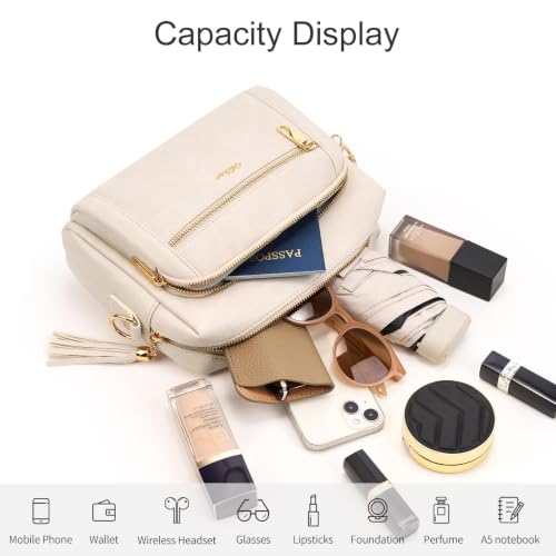 Image of Vegan Leather Crossbody Bags for Women Anti theft Purses and Handbag