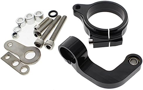 FXCNC Racing Motorcycle CNC Steering Damper Stabilizer Buffer Mounting Bracket Kit Compatible with R1200CL R1200GS 2013 2014