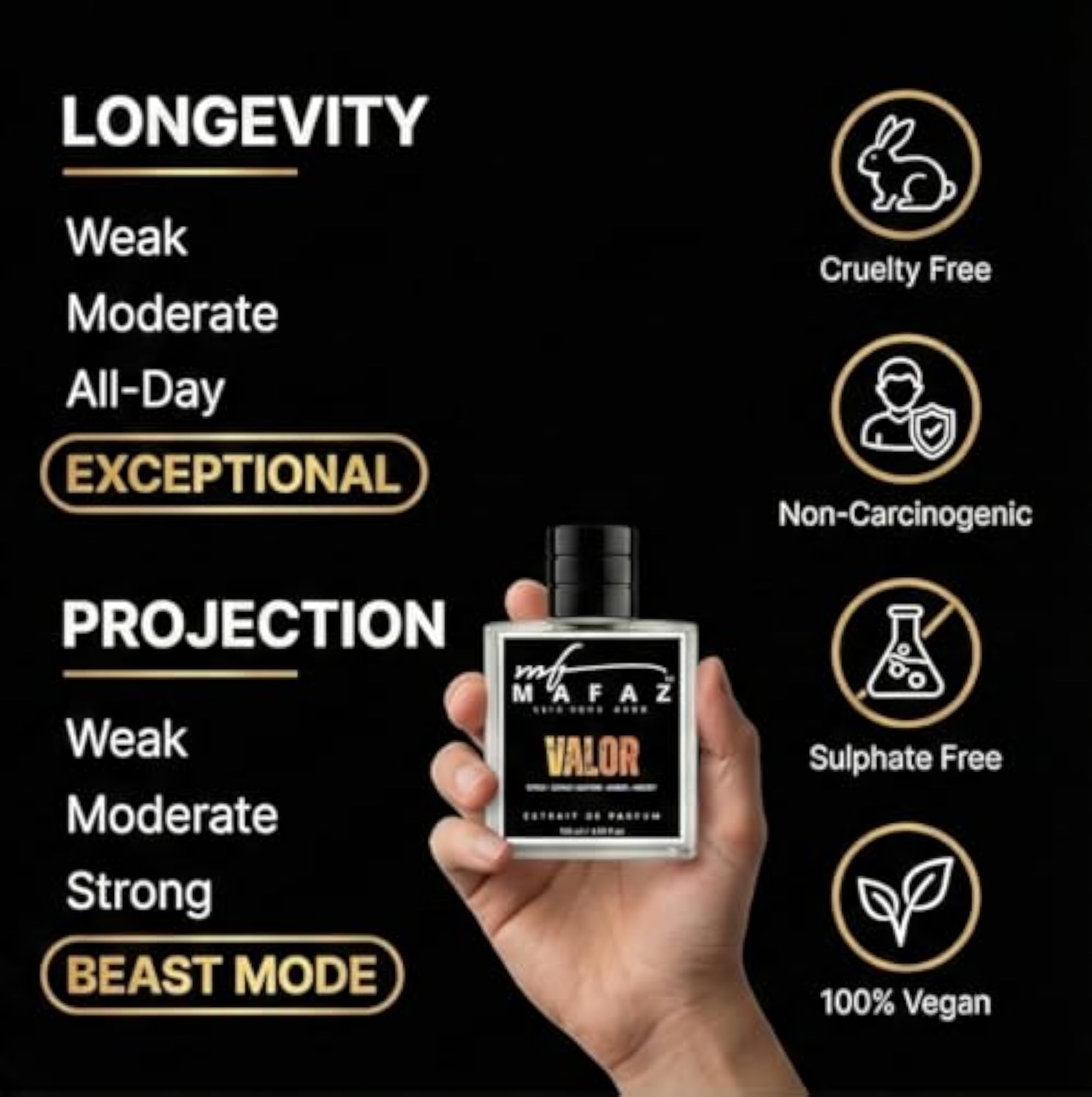Valor Extrait de Parfum for Men, Long-Lasting Luxury Scent