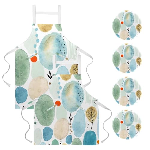 Tablier de serveuse pour restaurant et bar lot de 2 tabliers de cuisine avec broches