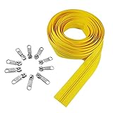 MATERIAL: Esta cremallera está hecha de nylon (nailon) por lo que es muy flexible y lavable. Los cursores son de níquel y encajan perfectamente dándoles un cierre fuerte y fácil de deslizar.