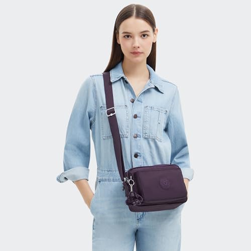 Image of Kipling Women's Abanu Medium Crossbody Bag, Lightweight, Adjustable Nylon Waist Pack with Multi-Compartment Zip Pockets