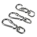 MOMOJIA Spring Clasp Hook for Pet Lanyard Snaped Carabiner 360 Degree Swivels Eye Carabiner Handbag Straps Accessory