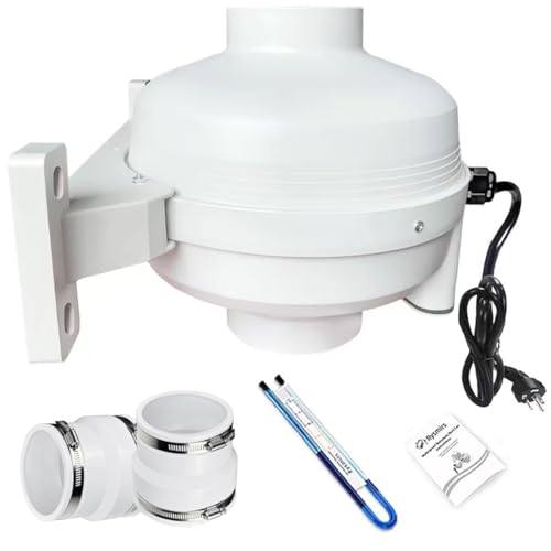 Radon Mitigation System Kit with 2-Speed Fan