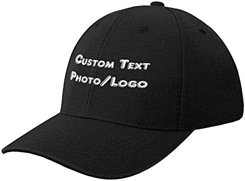 XIAYPRL Customised Baseball Cap with Text/Logo/Photo for Women Men Girls Boys, Personalised Adjustable Trucker Caps Casual Snapback Cap