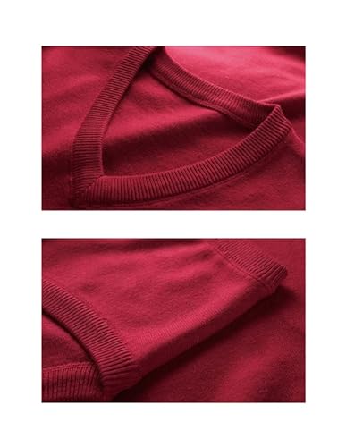 Mnjyihy Mens Fall Winter Sweater Vest Solid Color V-Neck Sleeveless Slim Fit Soft Knitted Pullover Sweater Vest3