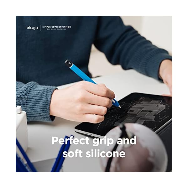 elago Klassische Hülle Kompatibel mit Apple Pencil 2. Generation Cover Hülle, Dauerhaftes Silikon, Klassisches Design… – Bild 3