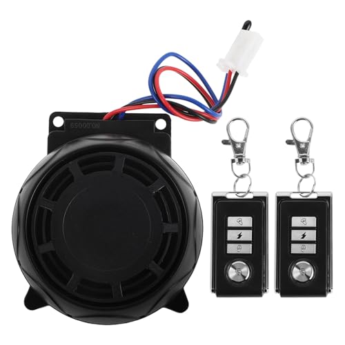 VINTORKY Motorcycle Alarm: Anti-Theft Security Device for Motorbikes - Theft Deterrent System with 2 Remote Control for Daily Commute Parking Protection