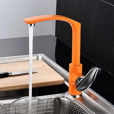 Robinet de cuisine en laiton haut de gamme mitigeur design or pour maison de campagne