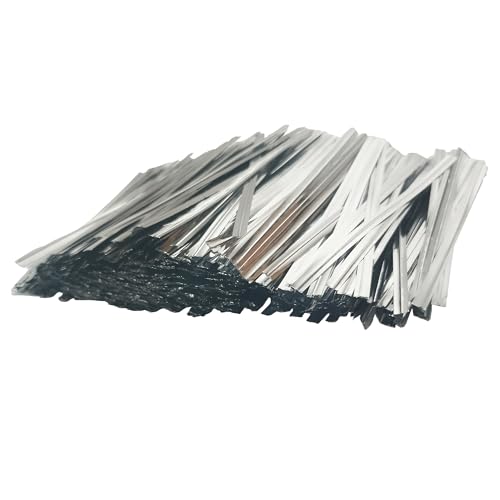 Twist Ties for Bags Bread Bag Tie Garden 4 inches 1600 Pcs Candy Coffee Bags Flower Ties (1600, Silver)