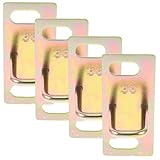 SOIMISS Metall Motorradsitzschloss Platte 4 Stück für Elektromotorräder mit Hakenverschluss Kompatibel für Roller und E Bikes für Straßenverkehr und Stadtbetrieb