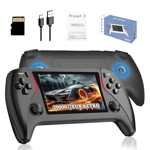Console De Jeu Rétro Aqxreight - Écran IPS 4,96" - Processeur Quad-Core 1,8 GHz - 28 Émulateurs - Batterie 5000 MAh
