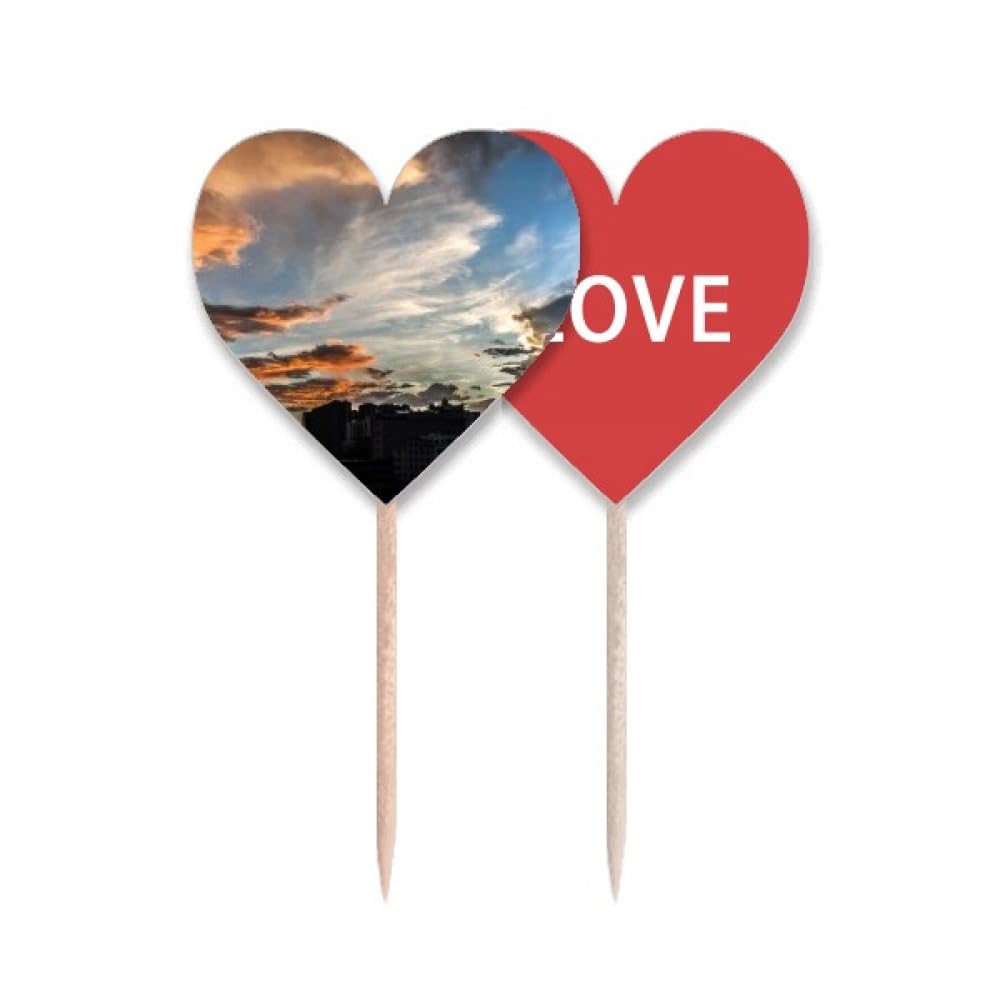 Drapeau cupcake love heart en édition limitée pour réception et banquet haut de gamme