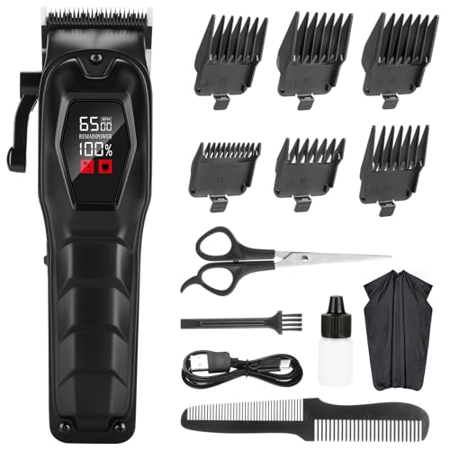 Hair Clippers for Men Professional Hair Trimmer Cordless Rechargeable Powerful