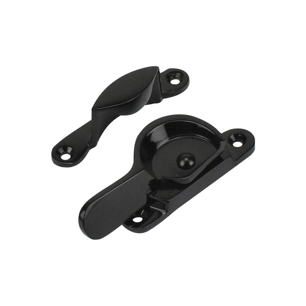 Sash Heritage Black Solid Cast Brass Metal Sliding Sash Window Fitch Fastener (Non Locking)
