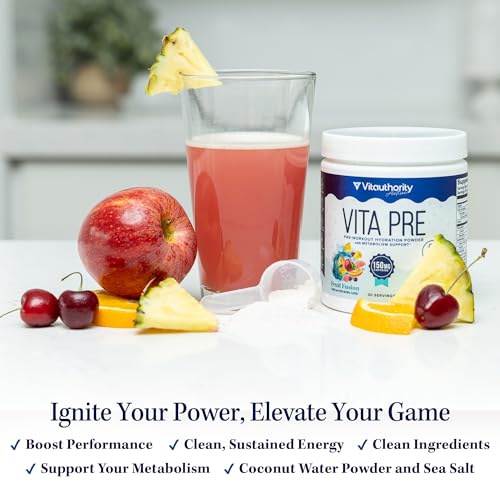 Image of Pre-Workout Hydration Powder for Women Clean Energy & Endurance, L-Citrulline, Beta-Alanine, Organic Coffeeberry with Zero Sugar Coconut Water & Sea Salt Paradise Punch Flavored