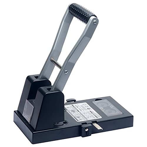 Taladrador q-connect kf18766 negro 2 taladros abertura 10 mm capacidad 270 hojas