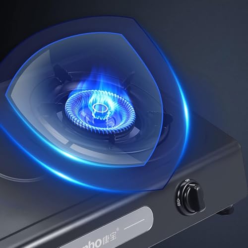 Estufa a gas de 2 puestos empotrable color plata miniatura 3