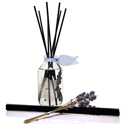 Lovspa Lavender De Provence Essential Oil Reed Diffuser And Sticks Set - Calming Aromatherapy For Stress Relief And Relaxation - Real Lavender Stems And Hydrangea Flowers - Handmade In The Usa #TOP5