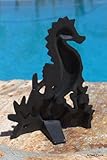 Cast Iron Seahorse Nautical Doorstop Wedge